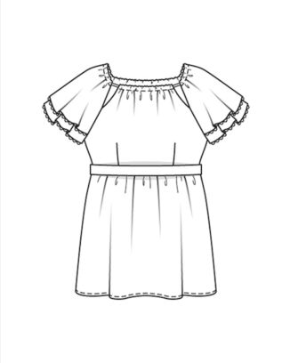 PDF-symönster - Burda BS2206129 - Top - Dam