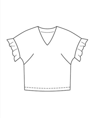 PDF-symönster - Burda BS2206130 - Top Skjorta - Dam