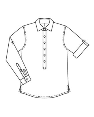 burda symönster herrskjorta #5895B 