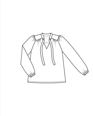 Blus med mini rosett 08/2022 #113