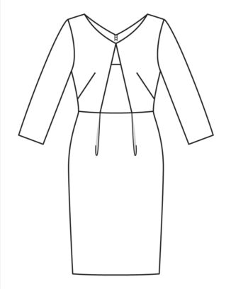 Klänning i Deuxpièces-look 08/2022 #114