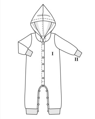PDF-symönster - Burda 9232 - Jumpsuit - Baby