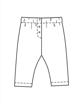 burda symönster baby barnbyxor 9231C