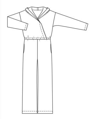 PDF-symönster - Burda 5871 - Jumpsuit Tröja - Dam
