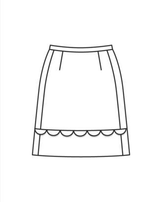 Minikjol med ultrasmal midjeband 10/2022 #117