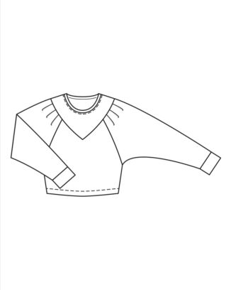 Tröja med broderad halsringning 11/2022 #104