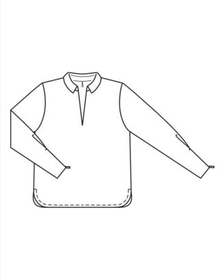 Blus med djup urringning 11/2022 #119