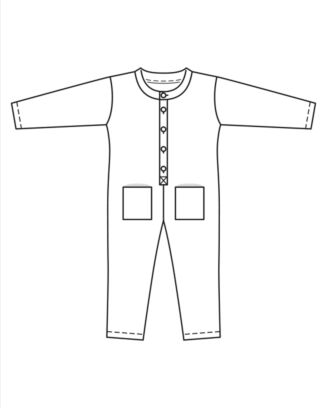 PDF-symönster - Burda 01/2023 #133 - Jumpsuit - Flicka Pojke