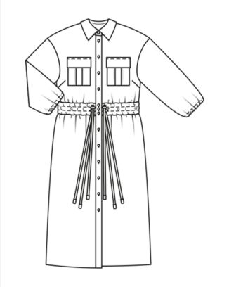 PDF-symönster - Burda 02/2023 #113 - Klänning - Dam