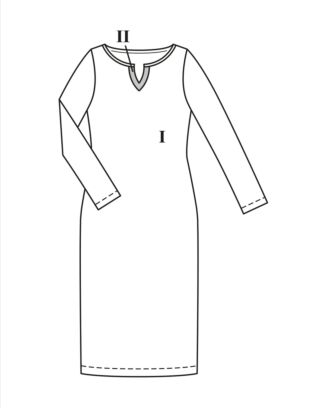 PDF-symönster - Burda 04/2023 #111 - Klänning - Dam