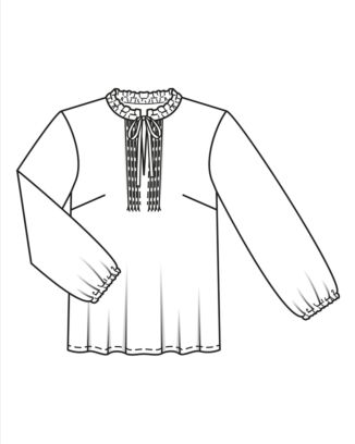 burda symönster damskjorta #5823B 