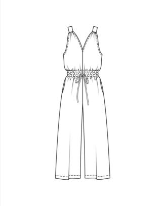 PDF-symönster - Burda 126 - Jumpsuit - Dam - Business
