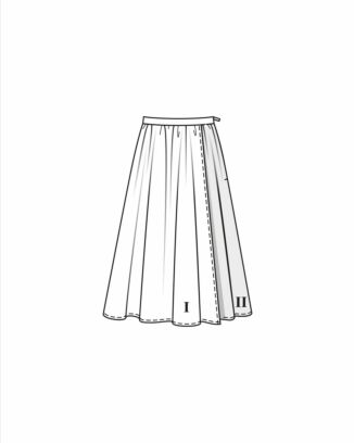 Viskoscirkelkjol 109 | Burda Style 09/23
