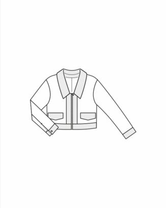 Polyester Bikerjacka 122 | Burda Style 09/23