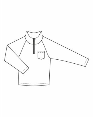 Läder Herrsweatshirt 127 | Burda Style 09/23