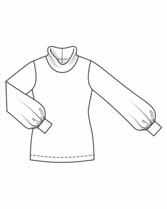 PDF-symönster - Burda 12/2023 #108 - Tröja - Dam