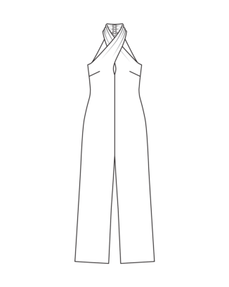 PDF-symönster - Burda 101 - Jumpsuit - Dam