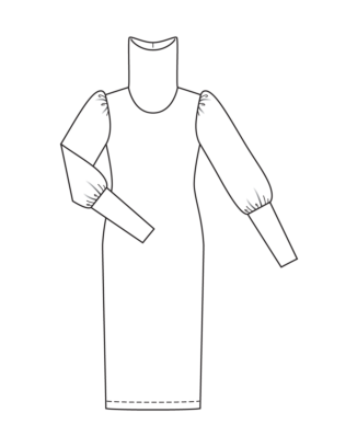PDF-symönster - Burda 127 - Klänning - Dam