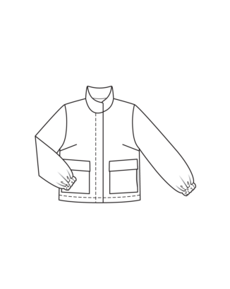 PDF-Symönster - Burda BS2501103 - Jacka - Dam