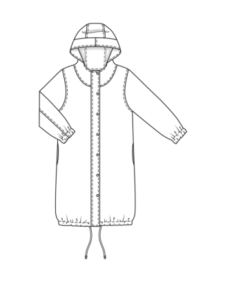 PDF-Symönster - Burda BS2501121 - Parkas - Dam