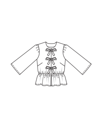 PDF-Symönster - Burda BS2503102 - Blus - Dam
