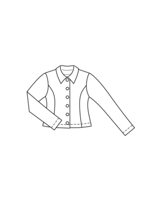 PDF-Symönster - Burda BS2503113 - Cardigan - Dam