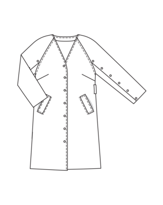 PDF-Symönster - Burda BS2503121 - Trenchcoat - Dam