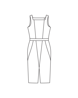 PDF-Symönster - Burda BS2503128 - Klänning - Dam