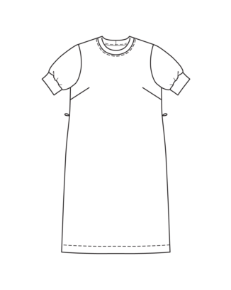 PDF-Symönster - Burda BS2505124 - Klänning - Dam