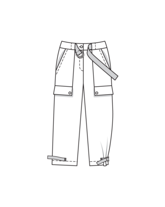 PDF-Symönster - Burda BS2507124 - Byxa - Dam