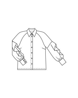 PDF-Symönster - Burda BS2508107 - Blus - Dam