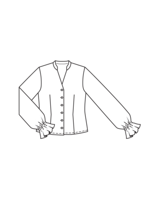PDF-Symönster - Burda BS2508116 - Blus - Dam