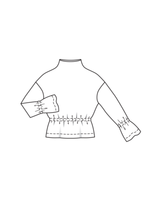 PDF-Symönster - Burda BS2508127 - Sweatshirt - Dam