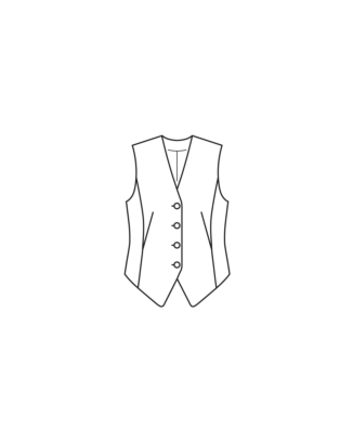 PDF-Symönster - Burda BS2511110 - Väst - Dam