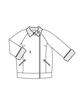 PDF-Symönster - Burda BS2511120 - Jacka - Dam