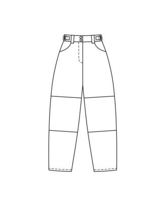 PDF-Symönster - Burda BS2512113 - Byxor - Dam