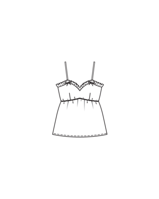 PDF-Symönster - Burda BS2512128 - Topp - Dam