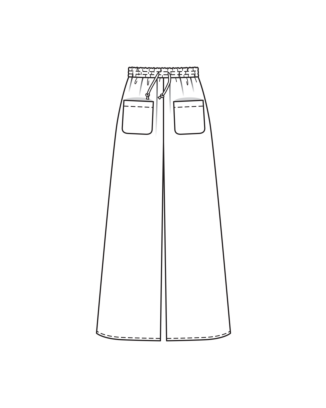 PDF-Symönster - Burda BS2512129 - Byxa - Dam