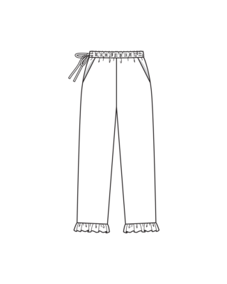 PDF-Symönster - Burda BS2512131 - Byxa  - Dam