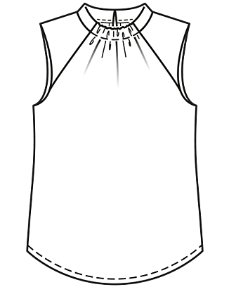 Ärmlös blus 05/2020 #115B