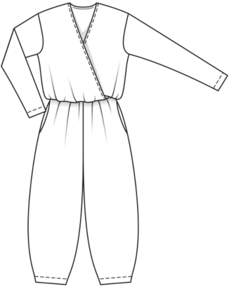 PDF-symönster - Burda BS - Jumpsuit - Dam - Casual