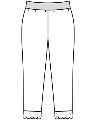 Leggings med spetskant 05/2021 #120