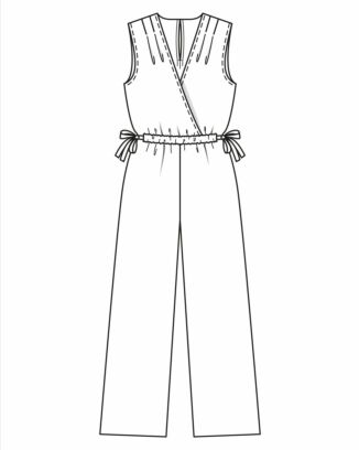 PDF-symönster - Burda 5914 - Jumpsuit Top - Dam