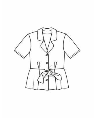 PDF-symönster - Burda BS2205111 - Blus - Dam