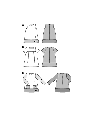 Burda 9380 - Klänning - Flicka