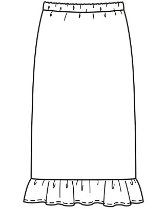 burda symönster damkjol 6073C 