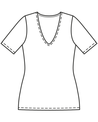 burda symönster damskjorta 6075B 