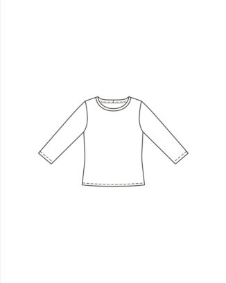 burda symönster dam T-shirt med långa ärmar 6010C
