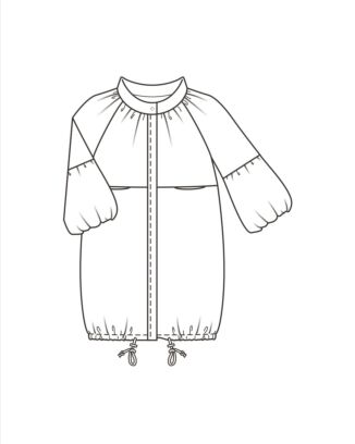 burda symönster damparkas med dragsko 6022A 