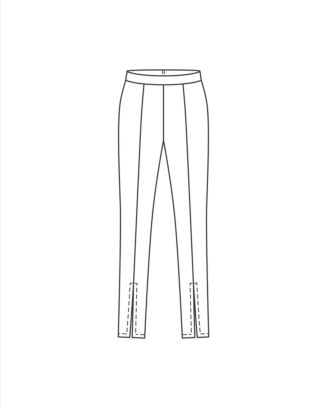 burda symönster långa leggings för kvinnor med slits 6025C 